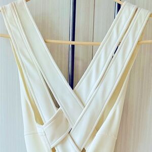Front Zippered Strappy Dress with Lining, Size Small